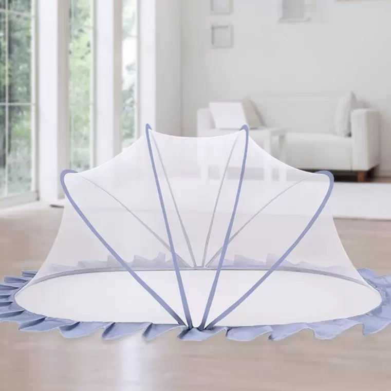 批发新款免安装蒙古包蚊帐全底家用婴儿床蚊帐罩可折叠宝宝蚊帐