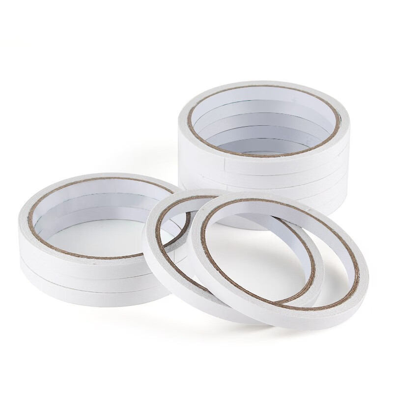 云公子小号双面胶办公胶带0.8cm*6.5m白色单卷