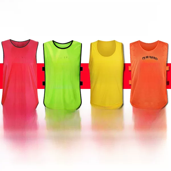Football Training Vest for Team-Building Activities, Volunteer Squad Uniform, Sports Vest with Print