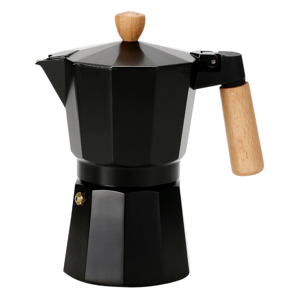Transfronteriza hogar Mocha cafetera olla octogonal de aluminio italiano taza de café estufa eléctrica calefacción cafetera traje