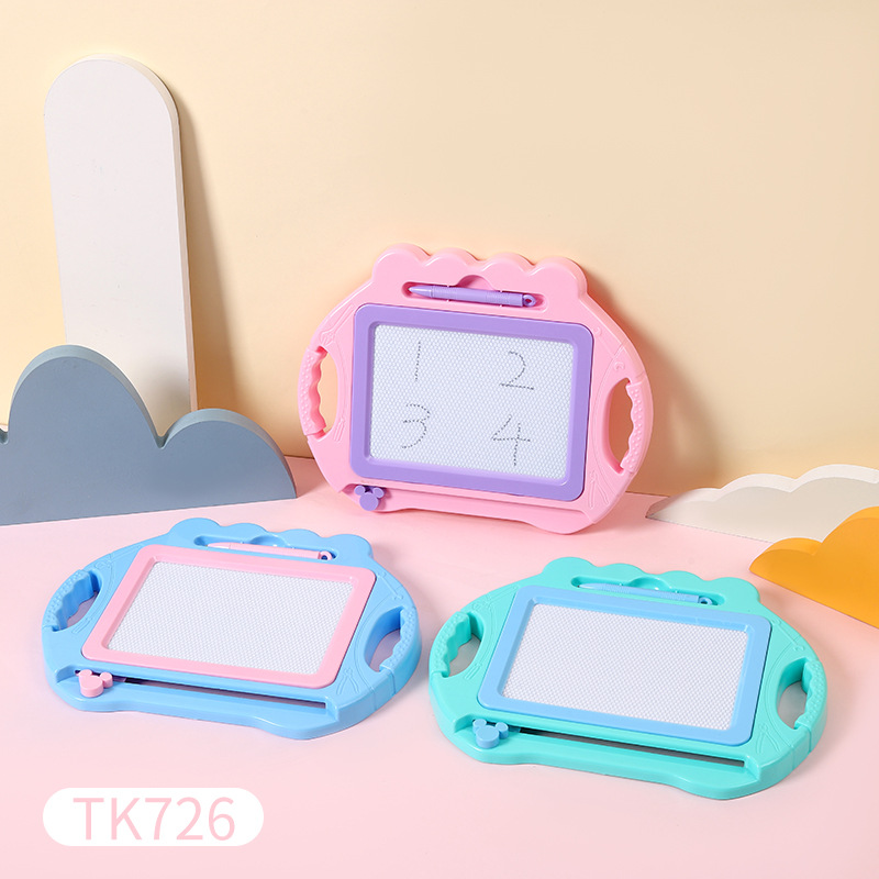 Jingjing tablero de dibujo para niños tablero de escritura magnético color de dibujos animados niños de 1-3 años de edad juguete bebé tablero de graffiti