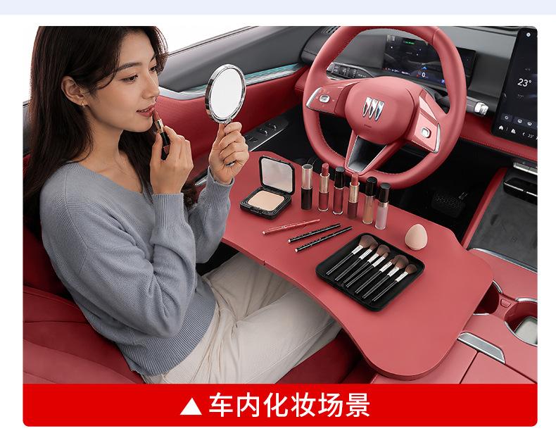 Car-Mounted Foldable Small Table for Driver and Passenger, Tesla Model 3/Y Dining Table, Computer Office Stand, In-Car Study Table