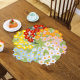 Pastoral Daisy Decorative Towel Embroidered Modern Placemat Plate Mat Multi-purpose Towel Coffee Table Cloth Meal Fabric