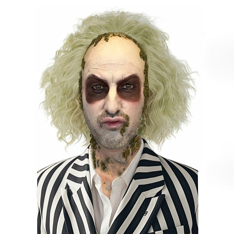Halloween Party Prom Cosplay Hades Archmage Beetlejuice Scalp cosplay Wig Halloween Party Prom Cosplay Hades Archmage Beetlejuice Scalp cosplay Wig
