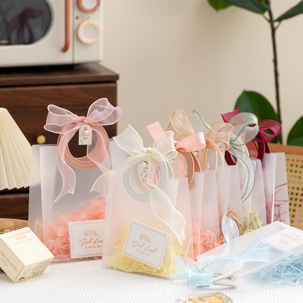 Bolsas de regalo, bolsas de mano, bolsas de regalo de mano, bolsas de regalo de cumpleaños, bolsas de regalo de día de San Valentín, bolsas pequeñas y transparentes