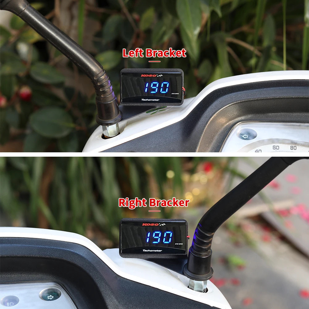 New Universal Koso Motorcycle Accessories Left and Right Bracket Lcd Display Modified Thin Waterproof Tachometer