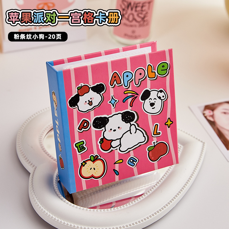 Álbum de tarjetas fresco pequeño estilo ins original Álbum de fotos Polaroid de dopamina de alto valor Álbum de almacenamiento de tarjetas pequeñas de 3 pulgadas para niñas
