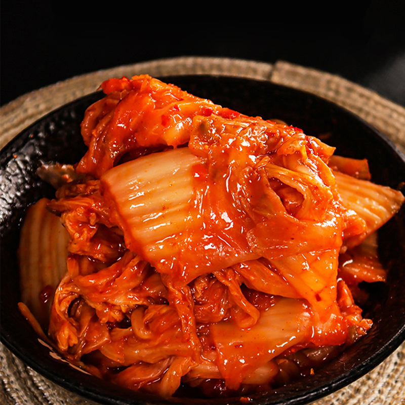Pickled Cabbage 208g Northeast Grandma Korean Spicy Kimchi Yanbian Korean Sauce Pickled Cabbage Commercial Side Dish Instant Meal