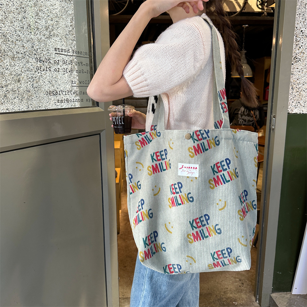 310241 Autumn and Winter single-shoulder bag, large capacity handbag, student cloth bag, 2023 Artistic women's Bag, Casual bag undefined