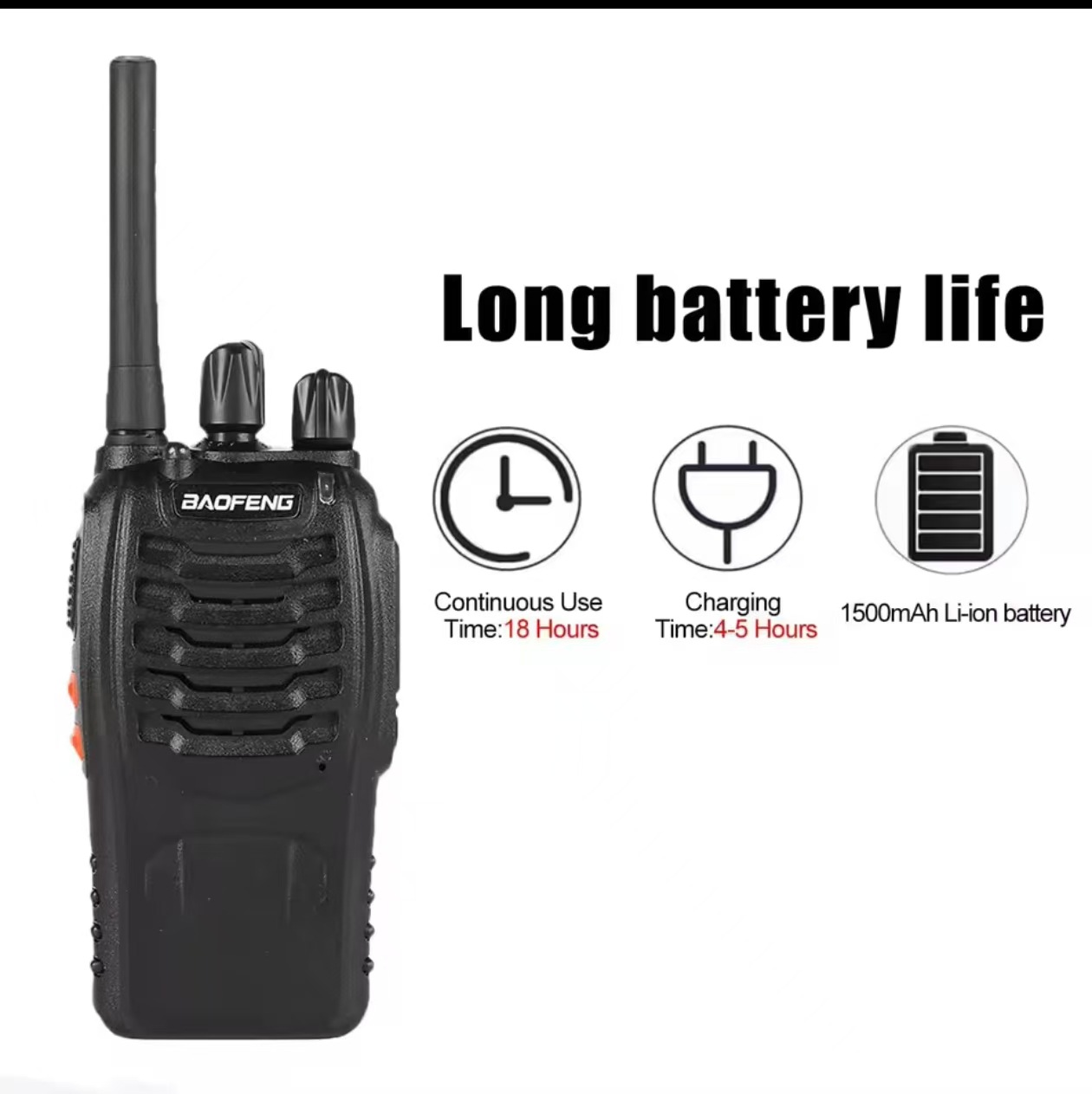 Baofeng BF-88E walkie-talkie inalámbrico al aire libre de mano walkie-talkie para la tripulación de seguridad del hotel