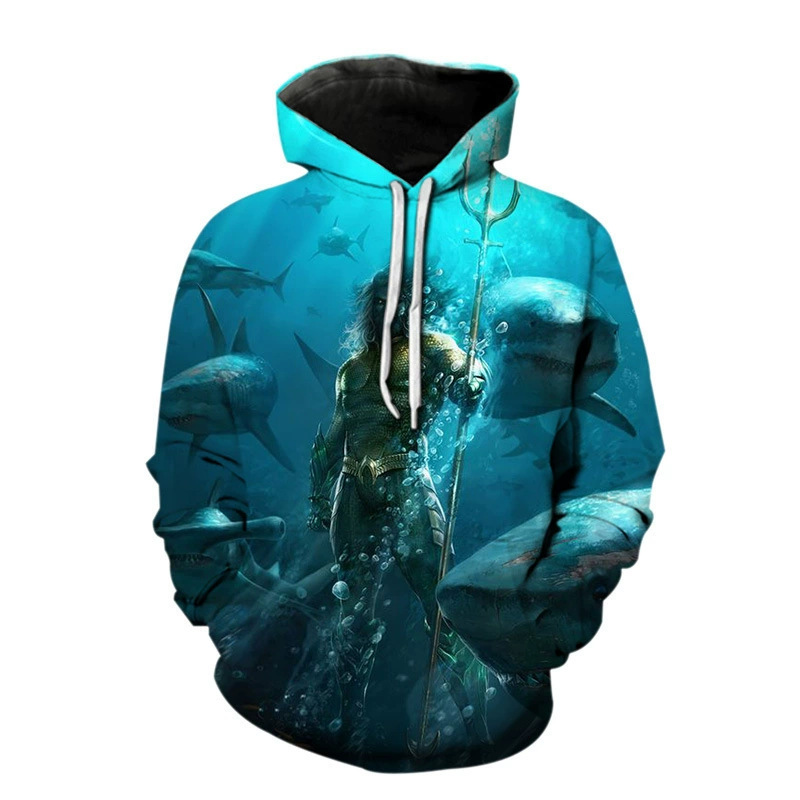 2023 весна и осень Европейские и американские Новые жилеты с капюшоном Толстовка с капюшоном и 3D-принтом в стиле вестерн, мужские жилеты