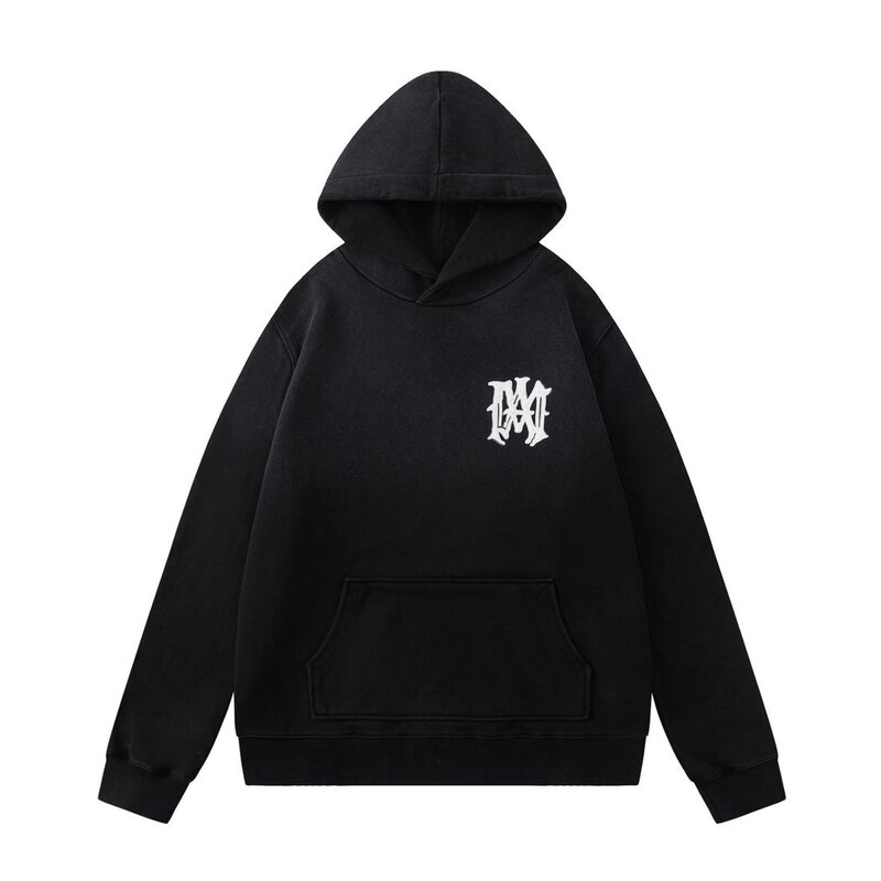 2026 Fall/Winter New AMI Gothic Font Appliqué Embroidered Hoodie Unisex Style Wholesale and Dropshipping Available 2026 Fall/Winter New AMI Gothic Font Appliqué Embroidered Hoodie Unisex Style Wholesale and Dropshipping Available
