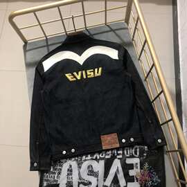 26春季新款潮牌福神金龙刺绣复古牛仔外套御品厚密棉芯男女同款