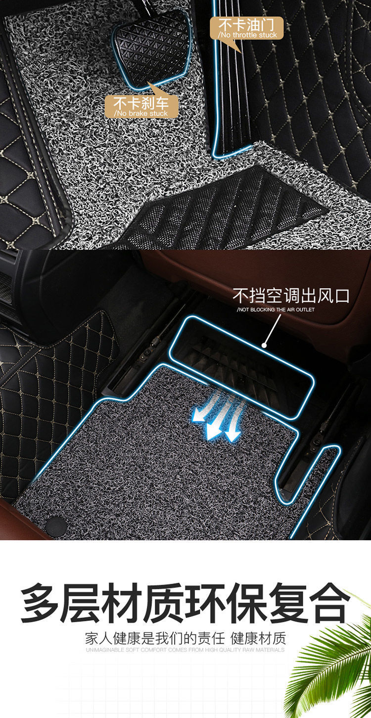 Full Surrounded Package Threshold Car Mat Thousands of Models Original Car Edition Special Wire Ring Five-seat Complete Set