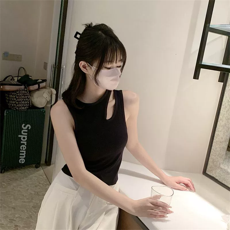 Spice Girls Косые плечи Красивый жилет-камзол на спине Женский пояс Нагрудная Подушка Популярная в Интернете Горячая верхняя одежда Внутренняя база Топ Pure Desire Летний