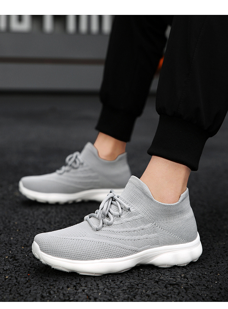 Outdoor-Paar Damen Sommersport, fliegendes gewebtes Mesh, atmungsaktiv, leicht, weich besohlte Tourismus-Wandersockenschuhe,_voghion.com