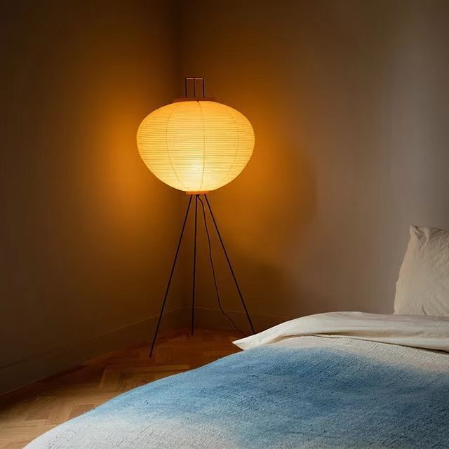 Japanese-style Isama Noguchi Xuan Paper Bedroom Floor Lamp Cross-border Modern High-end Style Living Room Floor Lamp