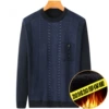 [Sumkine plus velvet] Round neck ladder flower [True Pocket]