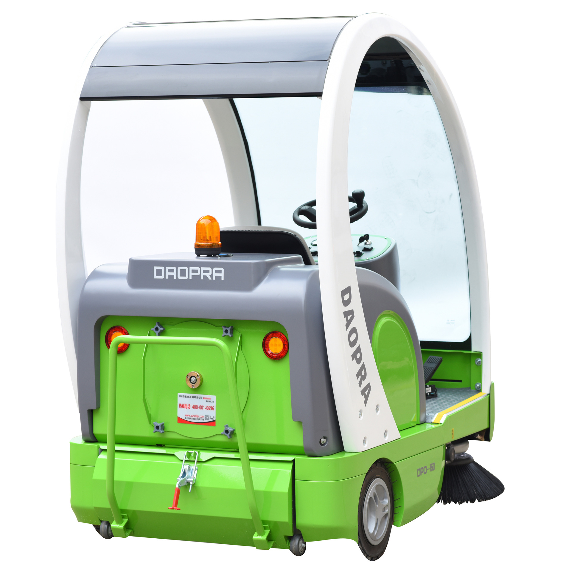 万德力道霸驾驶式电动扫路机市政道路电动扫地车驾驶式扫地车工业