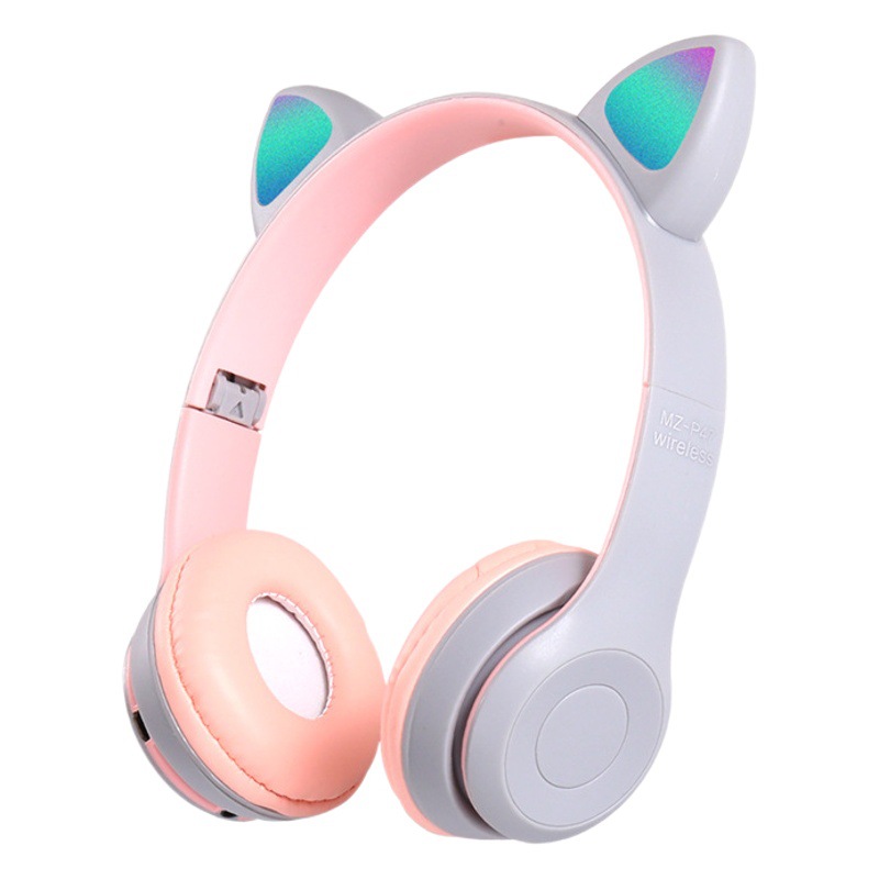 Exclusivo transfronterizo para MZ47 nuevo p47M orejas de gato auricular estéreo luminoso auriculares Bluetooth suministro directo de fábrica