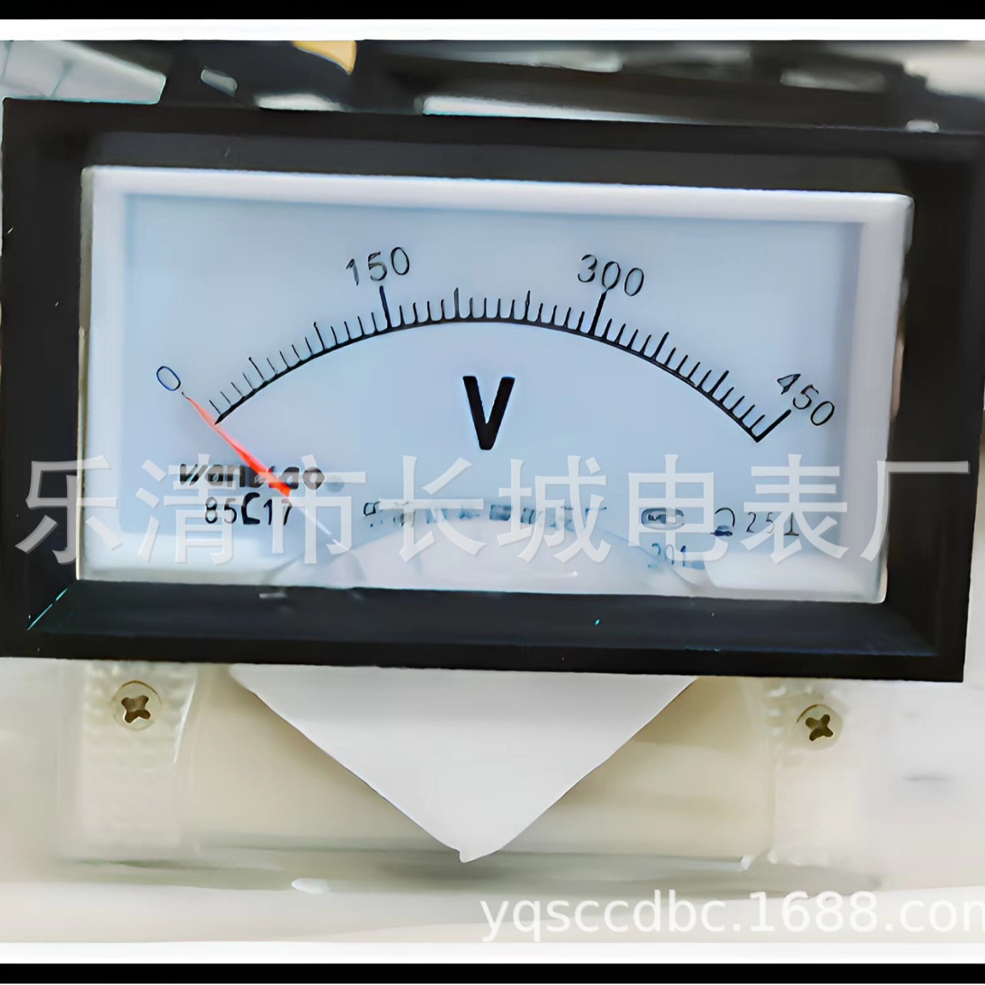 长城电表厂 85C17  20V  直流指针电压表 70*40