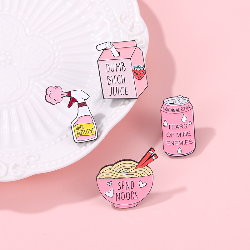 10g Weight Brooches Classification Holiday, Daily Occasion Alloy Material Cartoon Pattern Unisex Gender Stoving Varnish Design Cute Style Cute Pin Cartoon Alloy Stoving Varnish Unisex Brooches 5