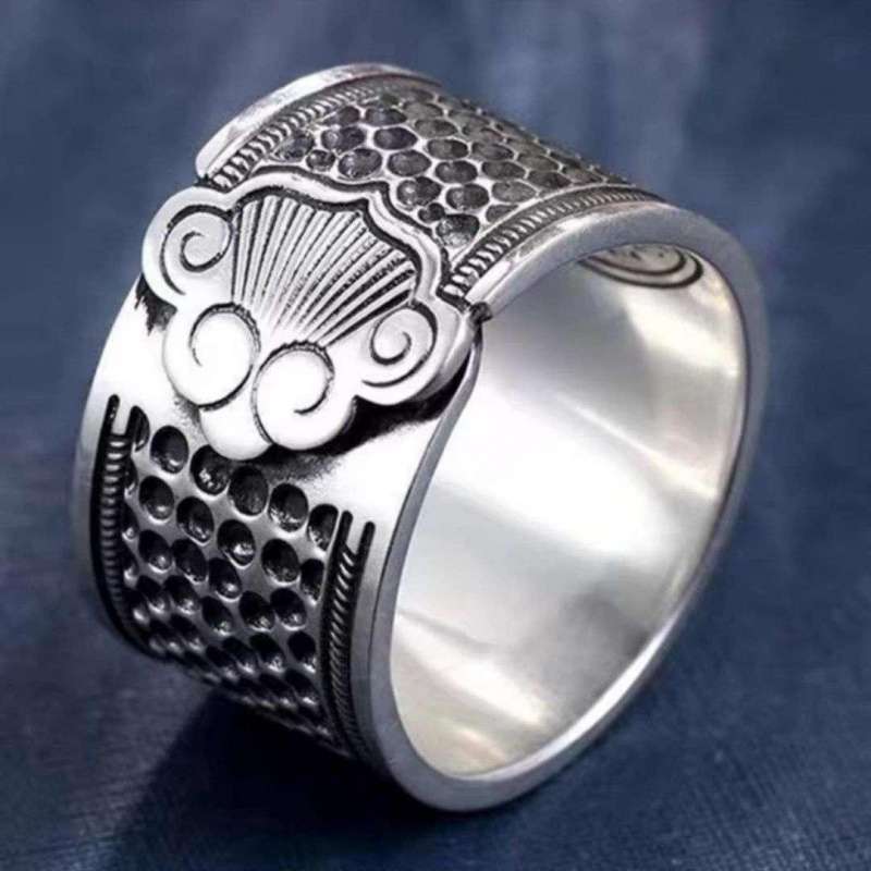 홈 레트로 어머니 두껍게 빈티지 THIMBLE HANDMADE CROSS STITCH HOOP THIMBLE THIMBLE THIMBLE THIMBLE THIMBLE WIDED THIMBLE