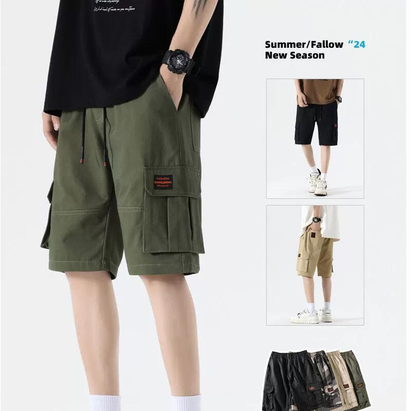 Рабочие шорты для мужчин, новый летний стиль, модный американский бренд, свободные повседневные универсальные спортивные шорты для мальчиков.