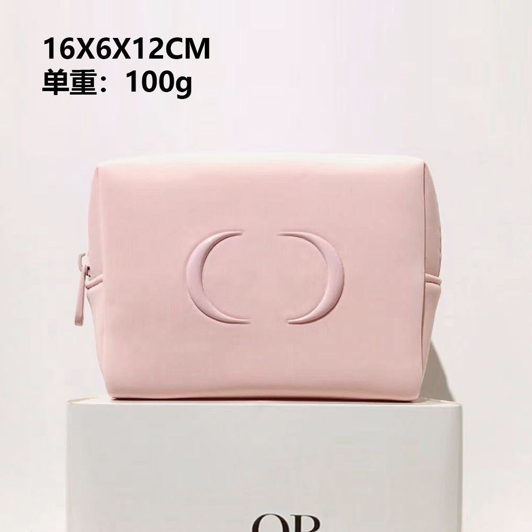 新しい化粧品バッグ、国内向けピンクのスペースコットン、超柔らかさ、ポータブル、高級ハンドバッグ、化粧品収納バッグ