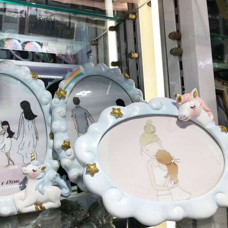 ins New Unicorn Platform Cloud Element 6-inch 7-inch Photo Frame Platform High-end Simple Dreamy Nordic Baby
