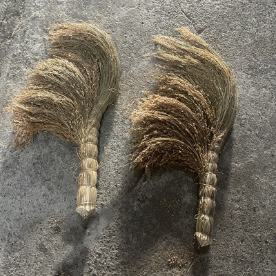 现货黍子苗扫把红白喜事笤帚高粱苗扫床手拿扫把高粱扫把批发|ru