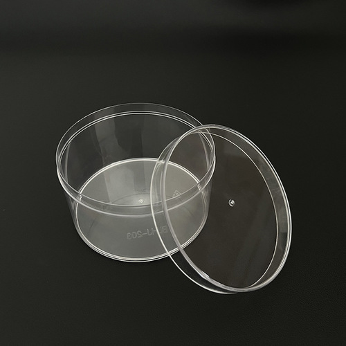 Transparent plastic box for trade fairs, display box, round wedding candy food packaging box with lid, general packaging
