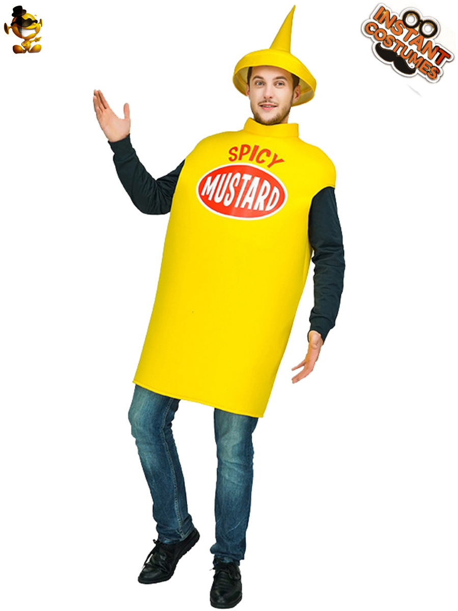 Adultos hombres y mujeres pareja Halloween tomate salsa Cosplay traje etapa traje mascarada parodia