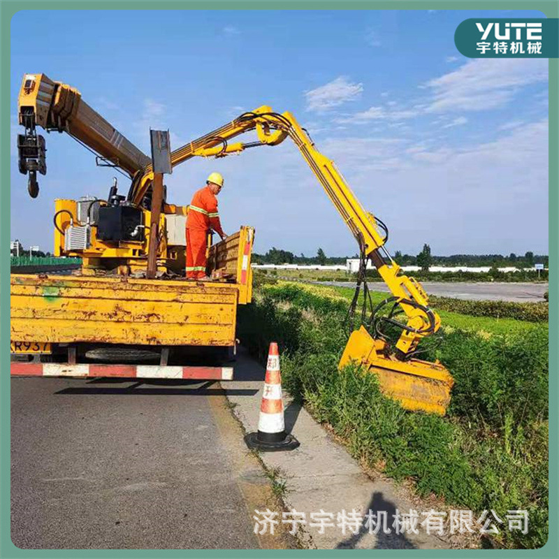 车载树木绿化机折叠伸缩臂修剪车边坡杂草破碎绿篱修剪机