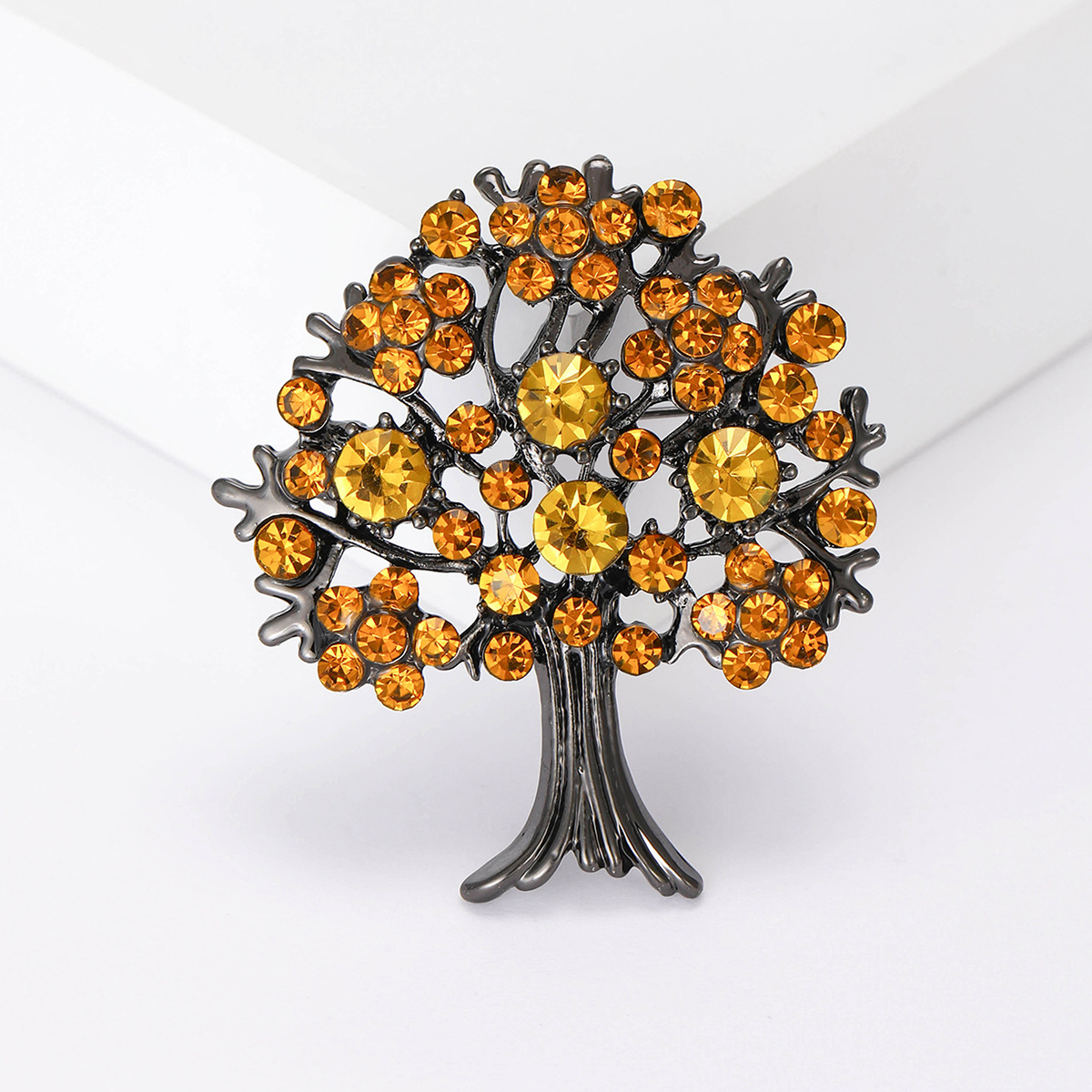 18g Weight Brooches Classification Holiday, Selfie Occasion Alloy Material Tree Pattern Women's Gender Elegant, Lady, Simple Style Style Elegant Lady Simple Style Pin Tree Alloy Women's Brooches 7