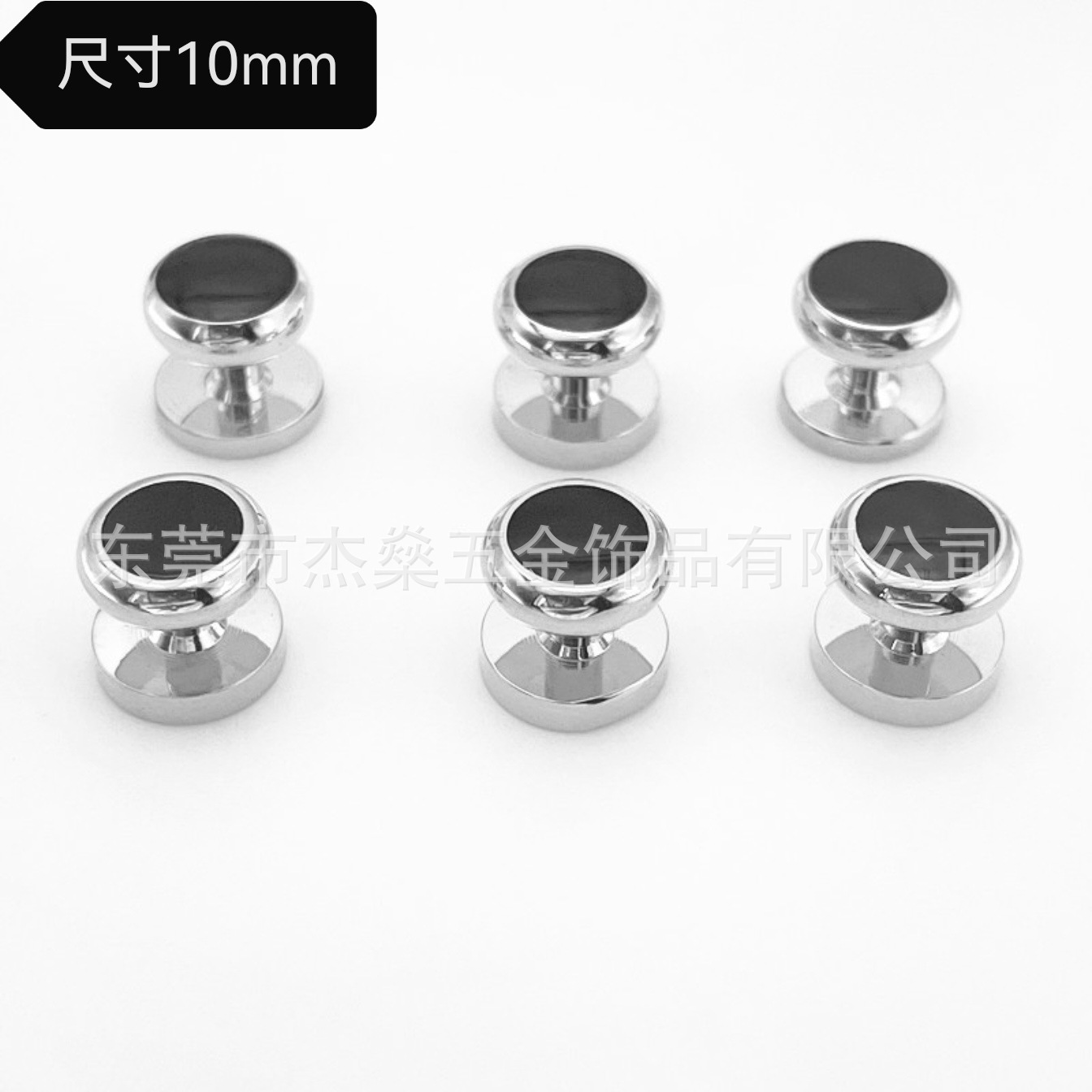 Exquisite New Black Enamel Cufflinks Collar Links suit Tuxedo Suit Placket Buckle Business Meeting Casual Cuffles