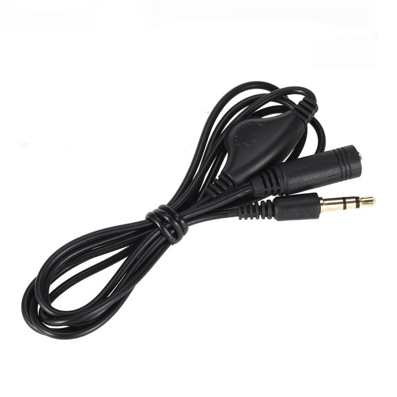3.5mm audio cable Public to control the audio extension of the audio extension line, control the adjustment of the pulley -type adjustment audio cable 5