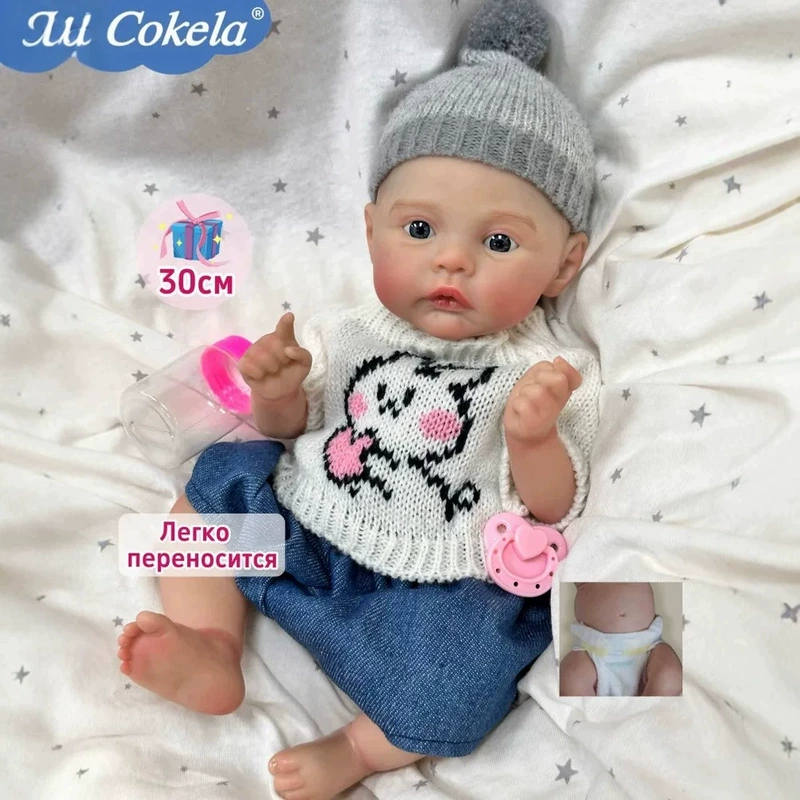 Кукла реборн 18 дюймов реалистичная мягкий винил
