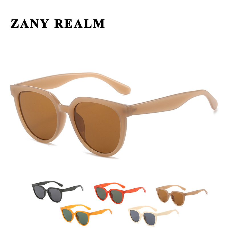 En Stock Red rojo marrón gafas de sol Pequeño Libro Rojo Xu Hongdou mismo sol-prueba gafas UV400 fabricante 3898