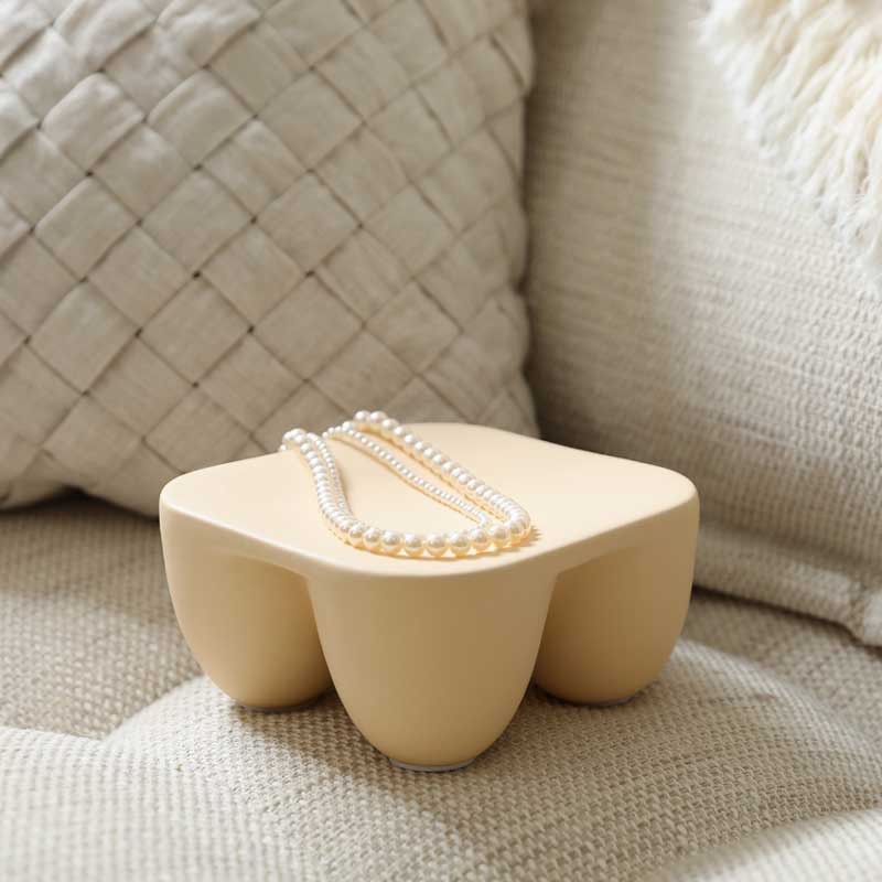 Placa de almacenamiento de cerámica creativa, decoración, joyería, placa de exhibición de joyería, bandeja de llaves de entrada, decoración suave de escritorio al por mayor