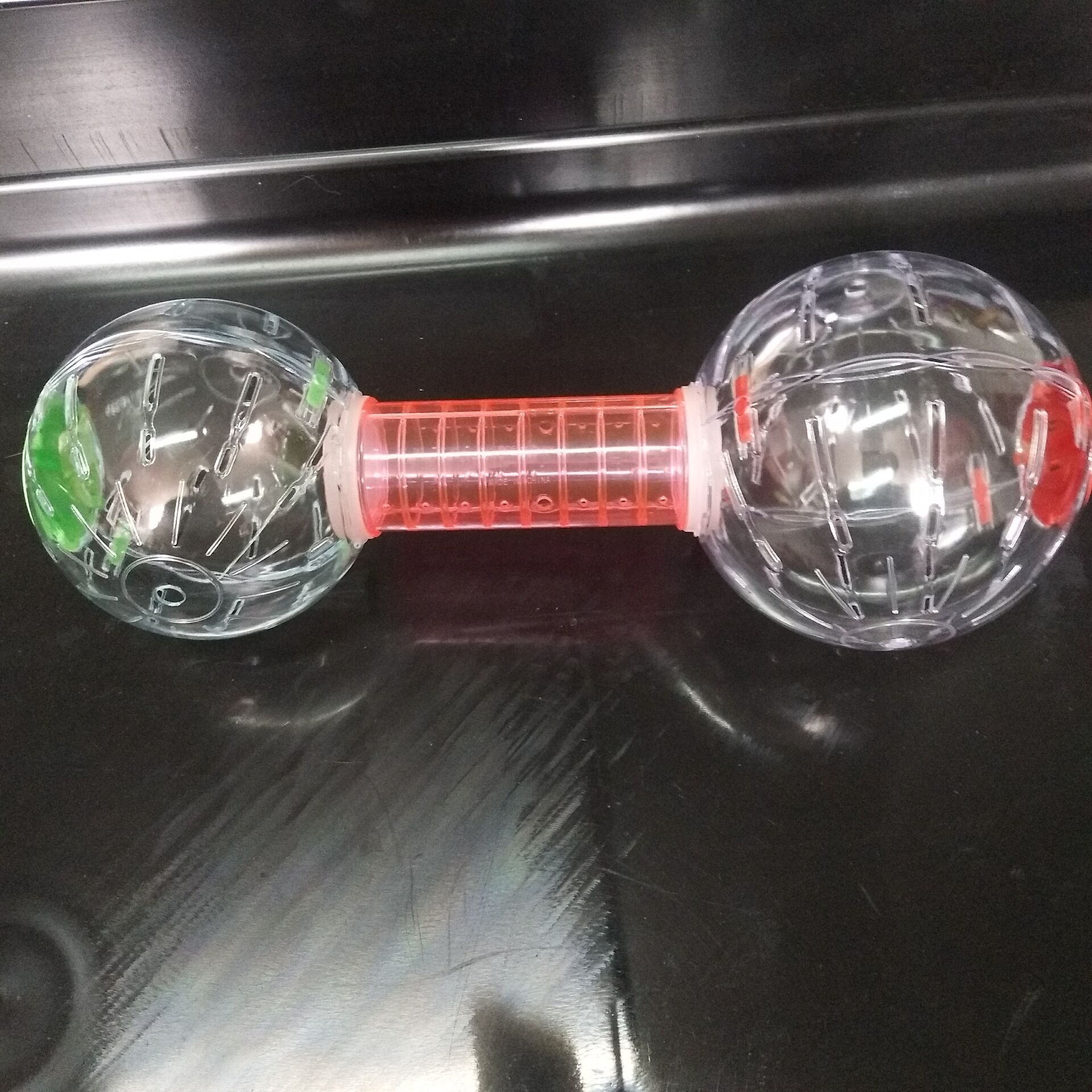 Pet Boer hamster deportivo ejecutar bola simple diseño de bloqueo juguete pet hamster rueda ventilada pet rodillo