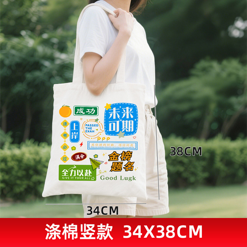 Bolsas en blanco personalizadas logotipo de alta calidad temporada de graduación clase de capacitación de lienzo bolsa de algodón bolsa personalizada image 14