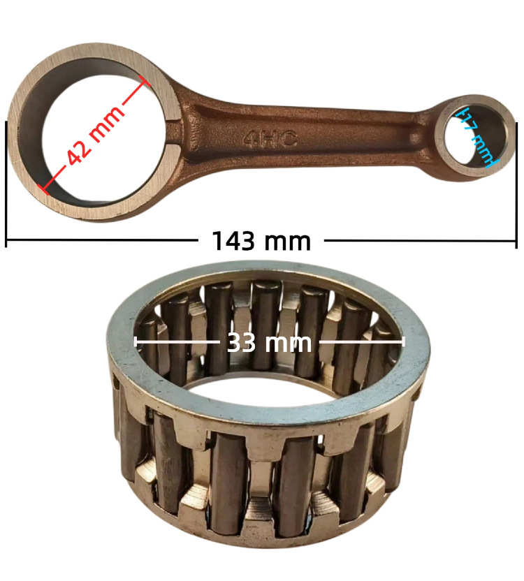 Motorcycle engine connecting rod for Majester 250YP250 YP300 4HC and Linhai 250 crankshaft connecting rod