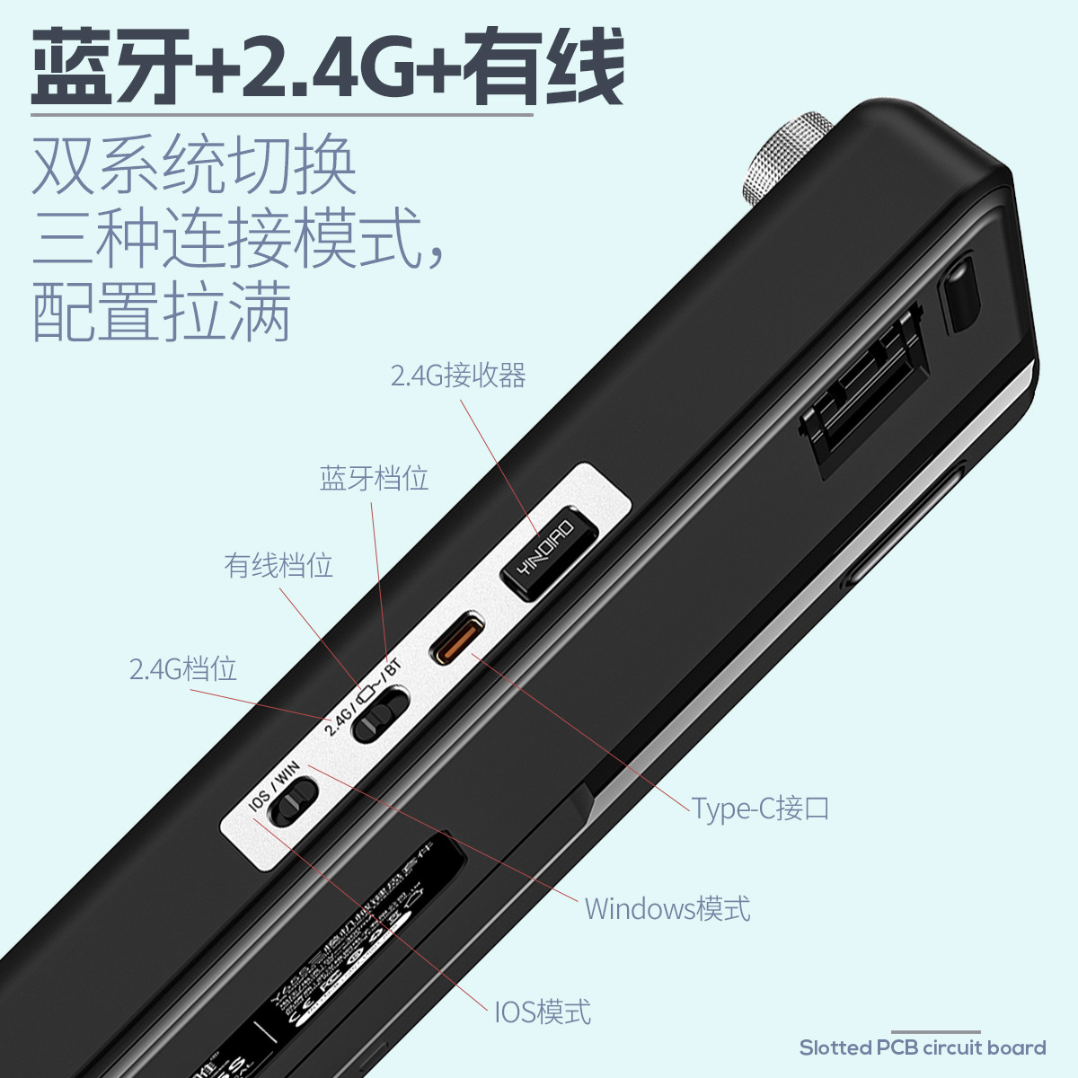 Plata tallado 65S pudín temático de sublimación caliente inalámbrica Bluetooth tres modos teclado mecánico RGB computadora de juegos periféricos cableados