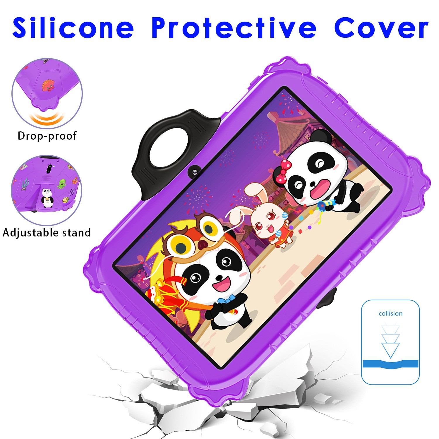 7.1inch Children's Panda Tablet Android 2025 Cross-Border New Spot Children's Learning Tablet