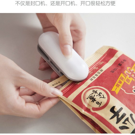 Snack Mini máquina de sellado pequeña máquina de sellado de plástico de embalaje bolsa de plástico para el hogar preservación de alimentos sellado al vacío corte