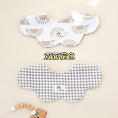 よだれタオル赤ちゃん純綿吸水防汚赤ちゃん吐乳防止口四季通用新生児花びらよだれかけ