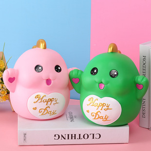 Vinyl cartoon cute fat dragon piggy bank tuolong drop-resistant piggy bank removable piggy bank cartoon piggy bank