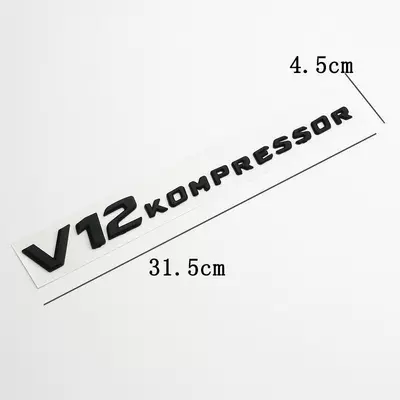 Suitable for Mercedes-Benz V12 Car logo - standard-v12kompressor