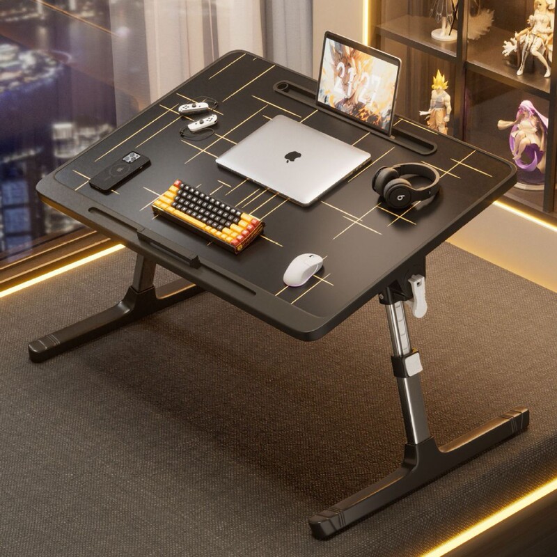 Adjustable Folding Bed Table Laptop Stand Bedroom Bay Window Table Home Lazy Bed Table Study